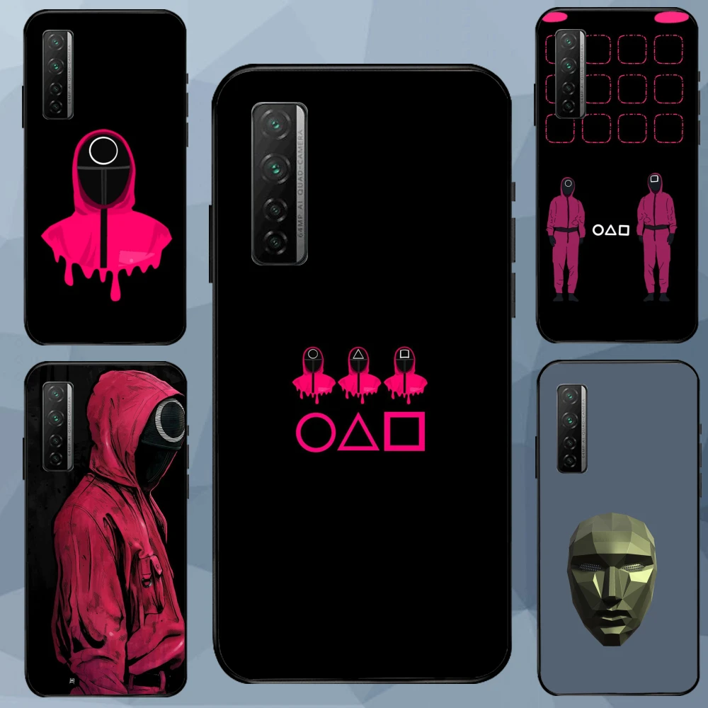 

Phone Case for Huawei Mate 40Pro Plus Mate30 Mate20 Mate 20X 5G Factory Cool Squid Game Mask