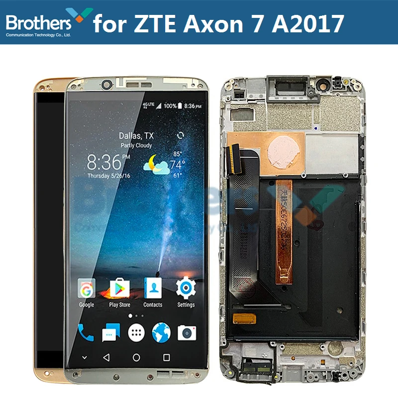 Оригинальный ЖК-экран для ZTE Axon 7 A2017 ЖК-дисплей в сборе сенсорный экран дигитайзер