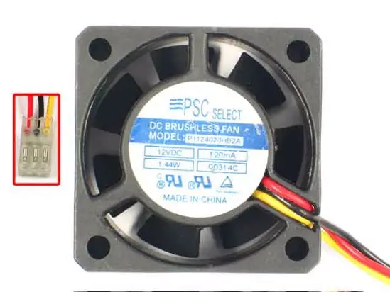 P1124020HB2A Сервер охлаждающий вентилятор DC 12V 120mA 1 44 Вт 40x40x20 мм 3 провода|fan dc|cooling fanfan dc