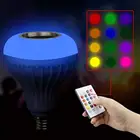 Диммируемый E27 RGB светодиодный светильник, bluetooth-колонка, лампа с дистанционным управлением, музыкальная игровая лампа
