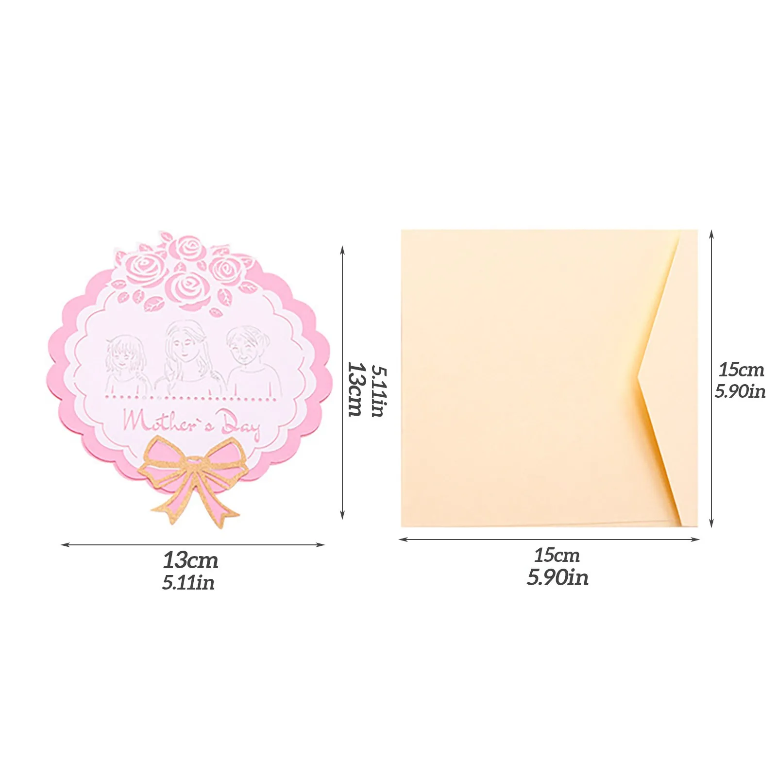 

Mother's Day Women's Day Paper Sculpture Card Greeting Card