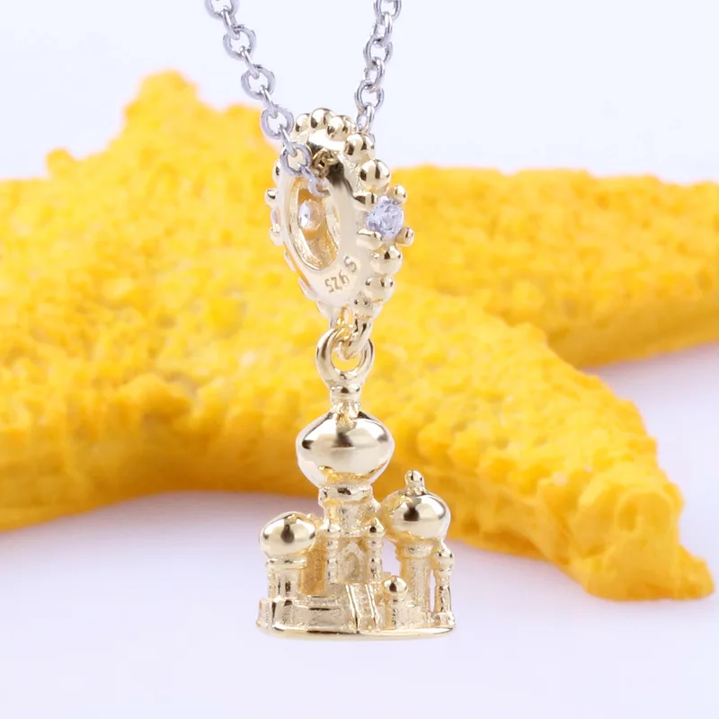 

Lorena S925 Sterling Silver Niagarba Castle Pendant New Style Agraba Castle String Decoration Fit Original Charms Necklace