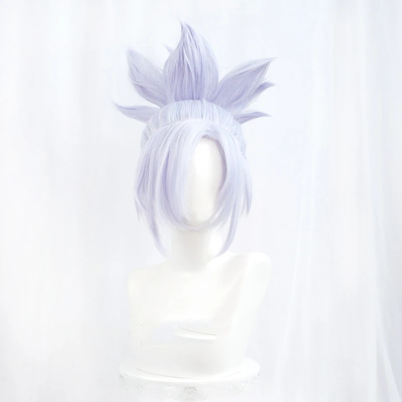 

Anime LOL Riven Spirit Blossom Lotus Flower Battle Uniform Spirit Blossom Outfit Cosplay Costume Halloween Wig shoes Accessories