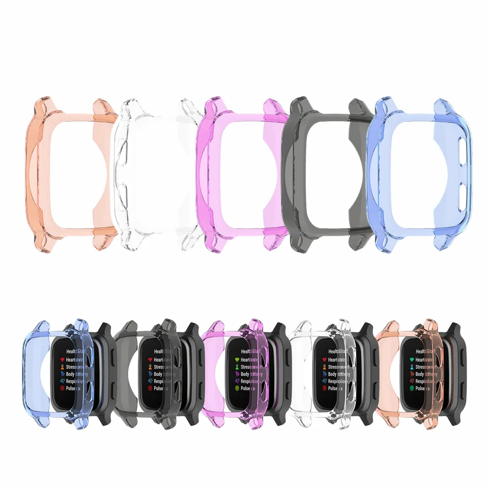 

Мягкий чехол из ТПУ с полной рамкой, Защитное стекло для экрана для смарт-часов Garmin CAME SQ Sport, защитный чехол-бампер