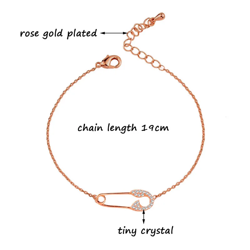 

LEEKER Trendy Crystal Pin Ring And Bracelet Set Rose Gold Silver Color Women Wedding Jewelry Sets 015 LK2