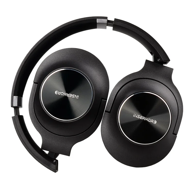 Активные шумоподавления Bluetooth наушники с микрофоном Складная над ухом HiFi