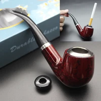 dual purpose portable resin smoking pipe tobacco pipe detachable wipe resin pipe cigarette accessories gift durable smoking tool