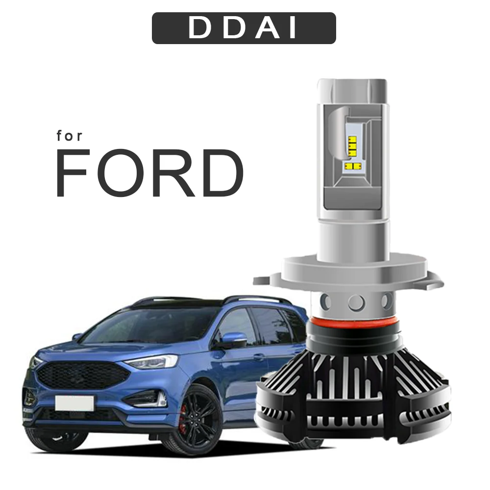 DDAI автомобильный головной светильник H7 светодиодный H4 для S MAX EVEREST aurus Mustang kuga MONDEO