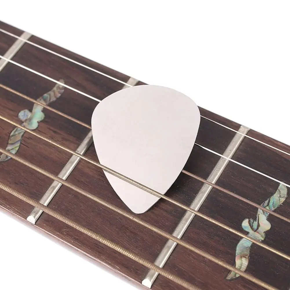 

10pcs Metal Guitar Pick Plectrum Guitar Parts 0.3 Mm Thick Steel Metal Electric Guitar Bass Picks Music Picks