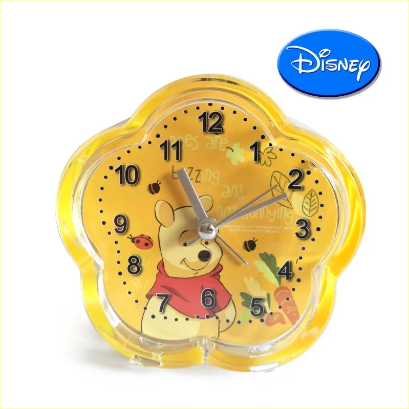 

2021 Disney Pooh Bear Wall Clock Electronic Smart Luminous Timer Wake Up Children's Desktop Alarm Clock Bedroom Decoration