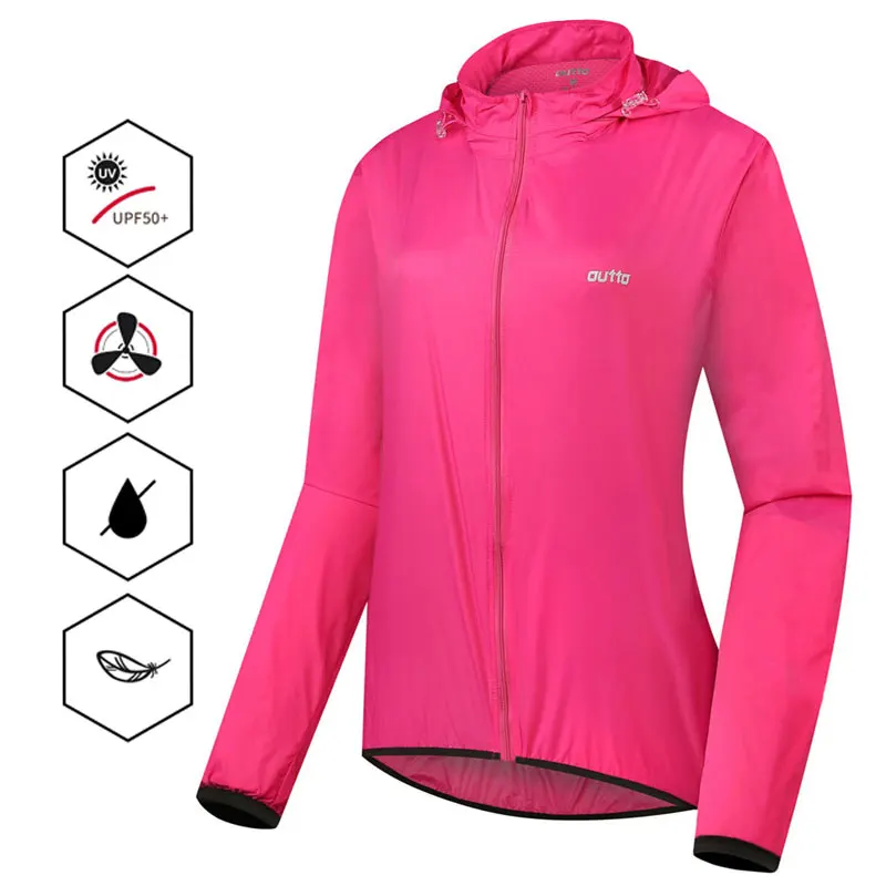 

Women Cycling Jacket Waterproof Hooded Windbreaker Windproof Breathable Short Wind Cycling Rain Jacket Raincoat Climbing Jacket