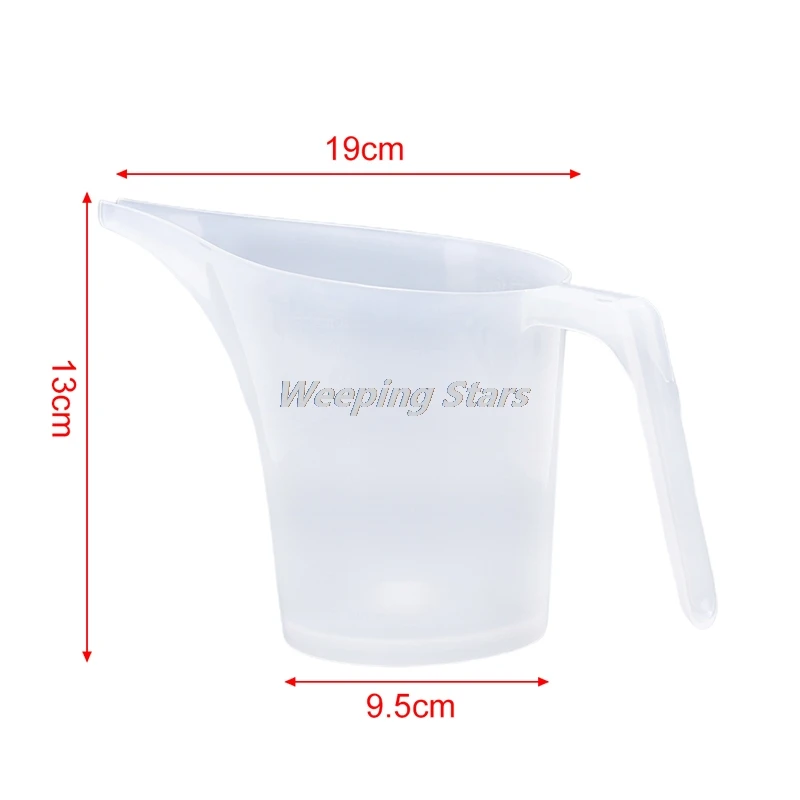 

1000ML Tip Mouth Plastic Measuring Jug Cup Graduated Cooking Kitchen Bakery Tool