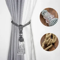 2pcs home decoration tassel curtain tieback plastic ball straps accessory holder curtain accessories buckle rope
