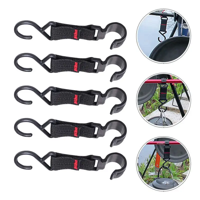 

5pcs Professional Durable Portable Hanger Hanging Hook Hook for Hiking Outdoor