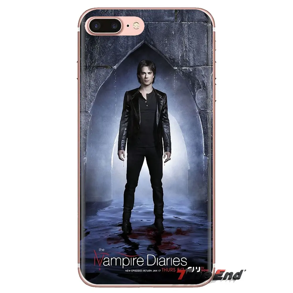 For Samsung Galaxy S2 S3 S4 S5 MINI S6 S7 edge S8 S9 Plus Note 2 3 4 5 8 Coque Fundas Phone Case Vampire Diaries Damon Salvatore |