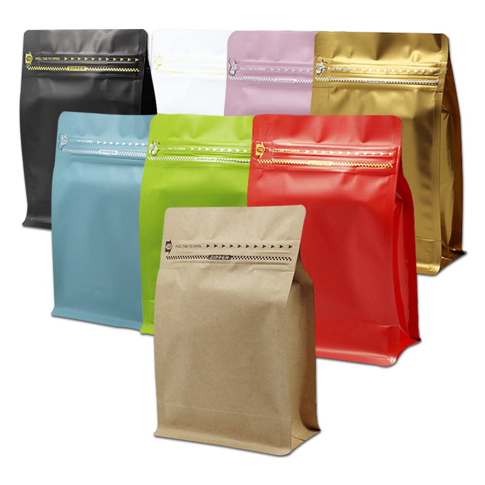 13.5*26.5*7cm Stand Up Opened Top Heat Seal Mylar Foil Package Bag Colorful Doypack Zipper Pouches for Coffee Tea Suagr - купить по