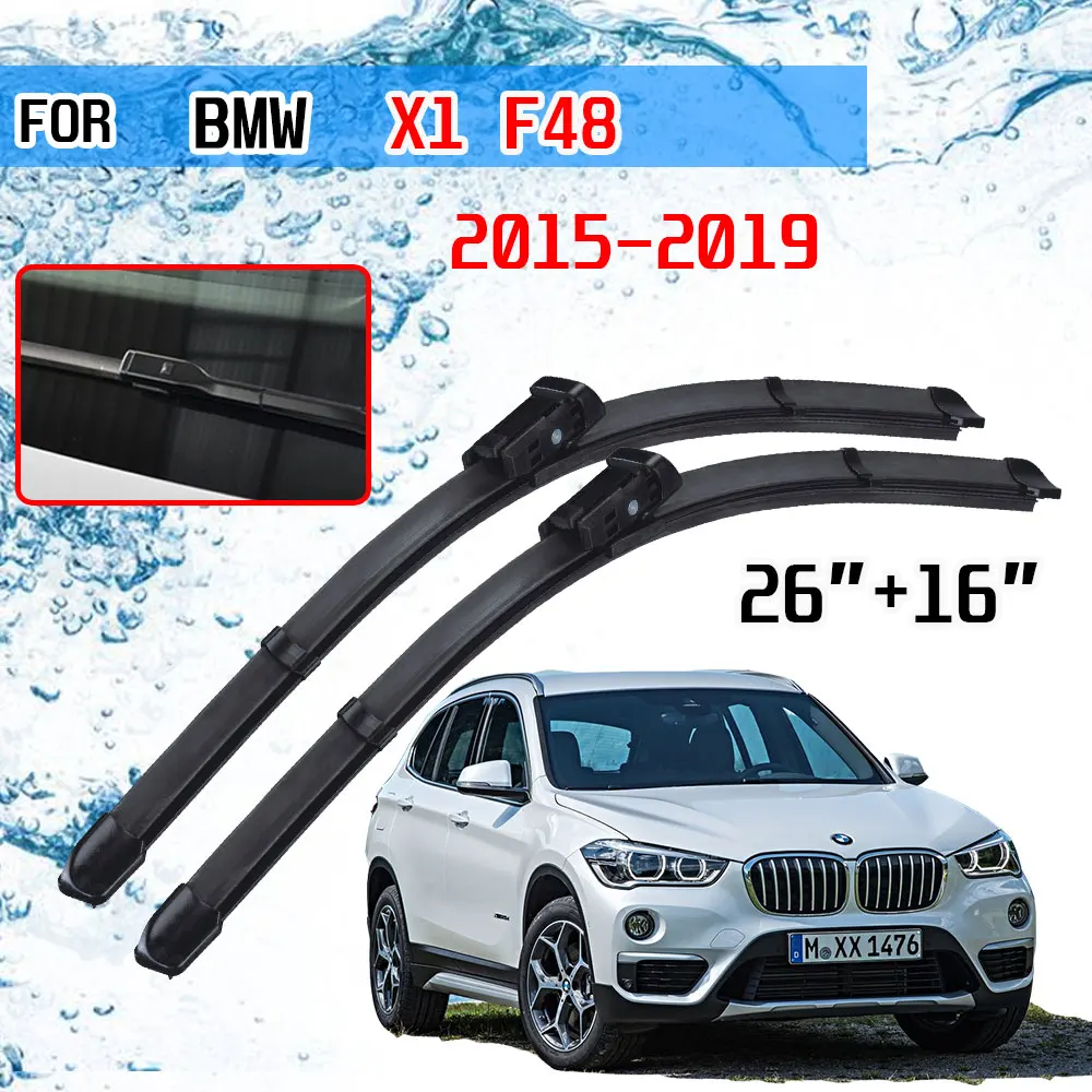 

For BMW X1 F48 2015 2016 2017 2018 2019 Accessories Car Front Window Windshield Windscreen Wiper Blades Brushes Cutter