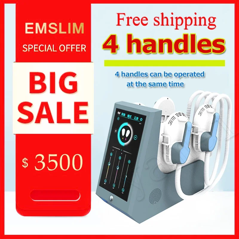 

High Frequency Teslasculpt HIEMT Electromagnetic Muscle Stimulation Device Weight Loss Body Slimming Sculpting Machine