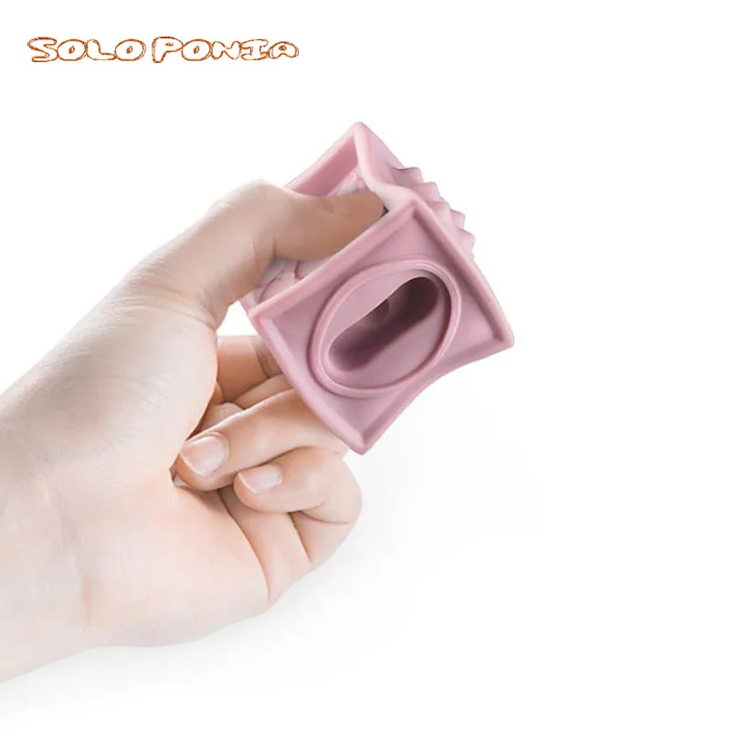 Детские игрушки грызунки мягкие резиновые виниловые тисненые строительные