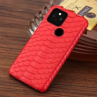 mobile phone case for google pixel 6 pro 6 6a 5 4 4a 5a genuine python leather snakeskins shockproof protective cover shell