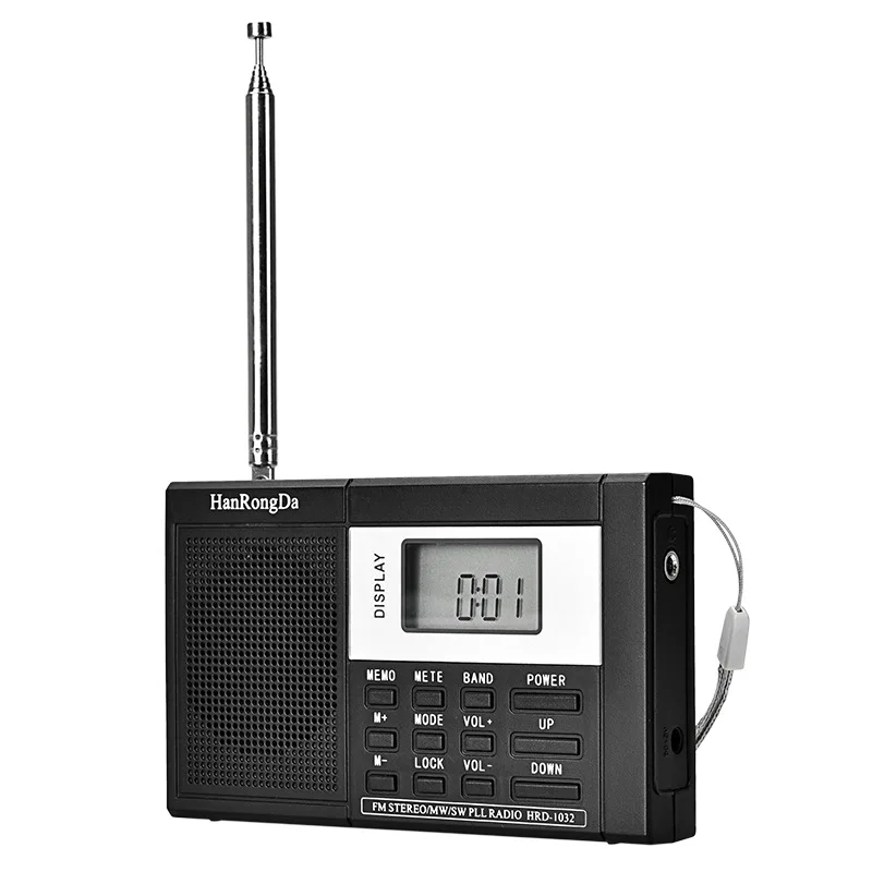 Портативное радио с поддержкой FM/AM/SW/LW/TV полночастотный радиоприемник будильник