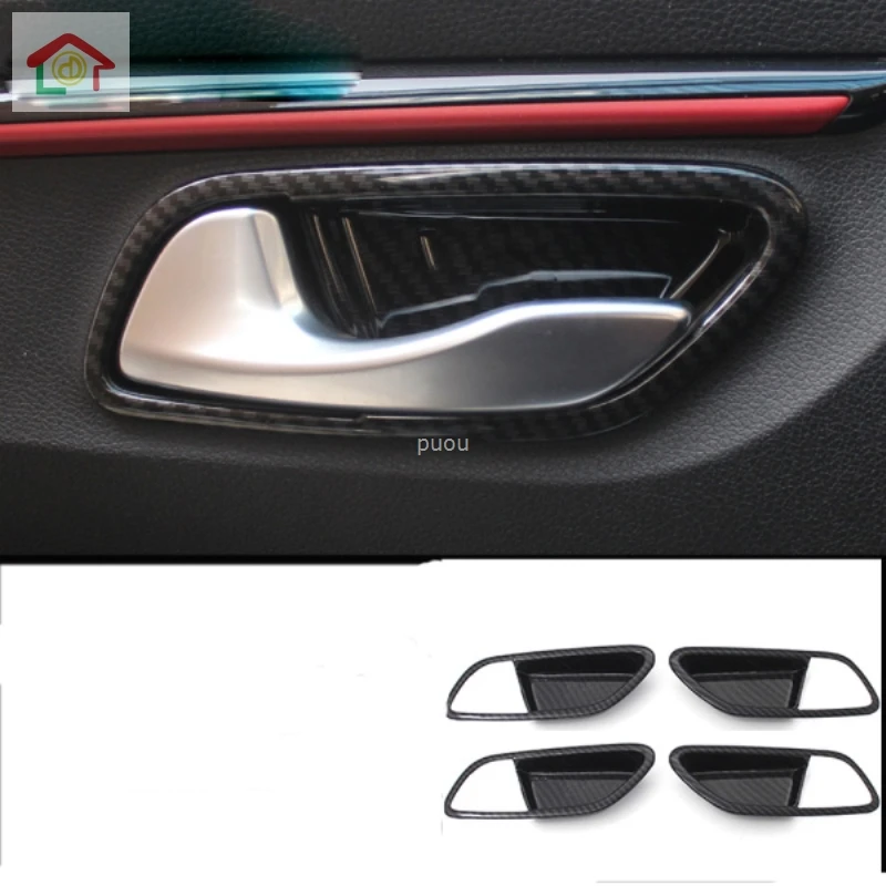 

Хромированное серебро Накладка на внутреннюю дверную ручку отделки защитные наклейки аксессуары для стайлинга автомобилей для Kia Rio 4 X-line ...