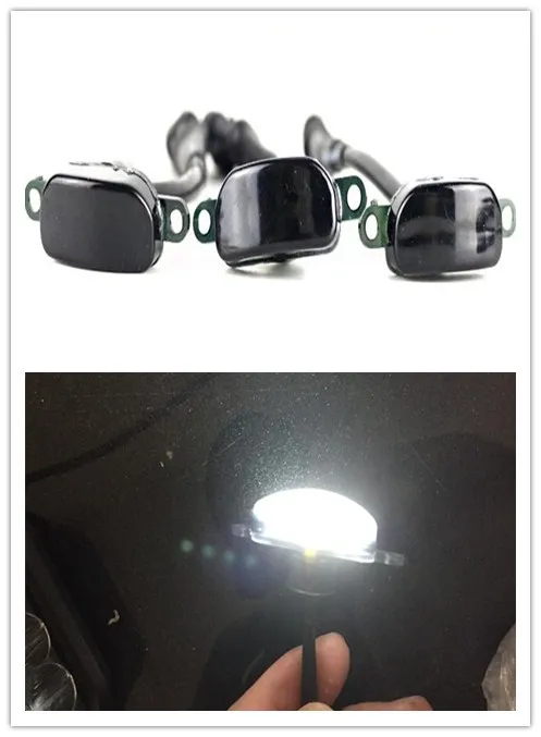 3 WHITE LED 1 WIRE Автомобильный светильник-решетка, белый, желтый, оранжевый, светодиодный, стильный, Raptor, гриль-лампа, подходит для Ford F-150 F150 kuga edge Explorer, гриль, светодиодный светильник - Цвет: 3 WHITE LED 1 WIRE