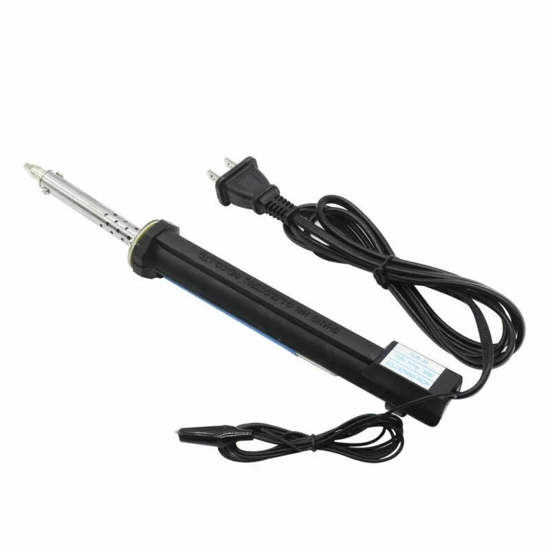 

30W 110V Heating Solder Sucker Pump Weld Soldering Iron Tool 2 in 1 Desoldering Pump Electric Solder Sucker Iron Tool Gun