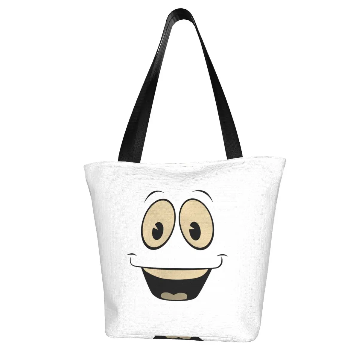 Smiley Shopping Bag Aesthetic Cloth Outdoor Handbag Female Fashion Bags