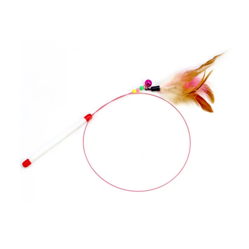 Интерактивная палочка для кошек и котят забавная удочка игровая игрушечная с