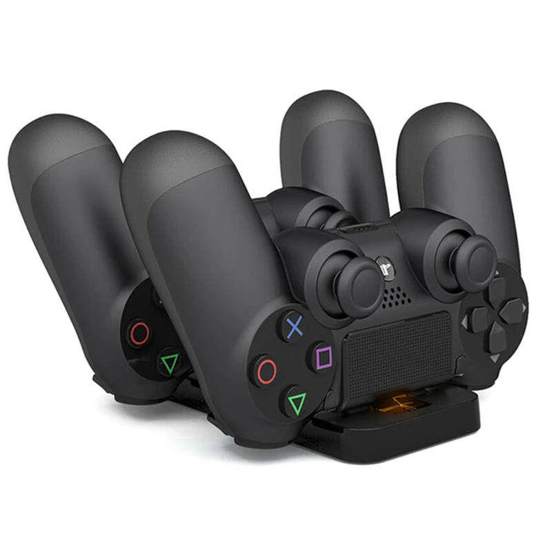 Зарядная станция с двумя USB разъемами зарядная для контроллера PS4 и игровой