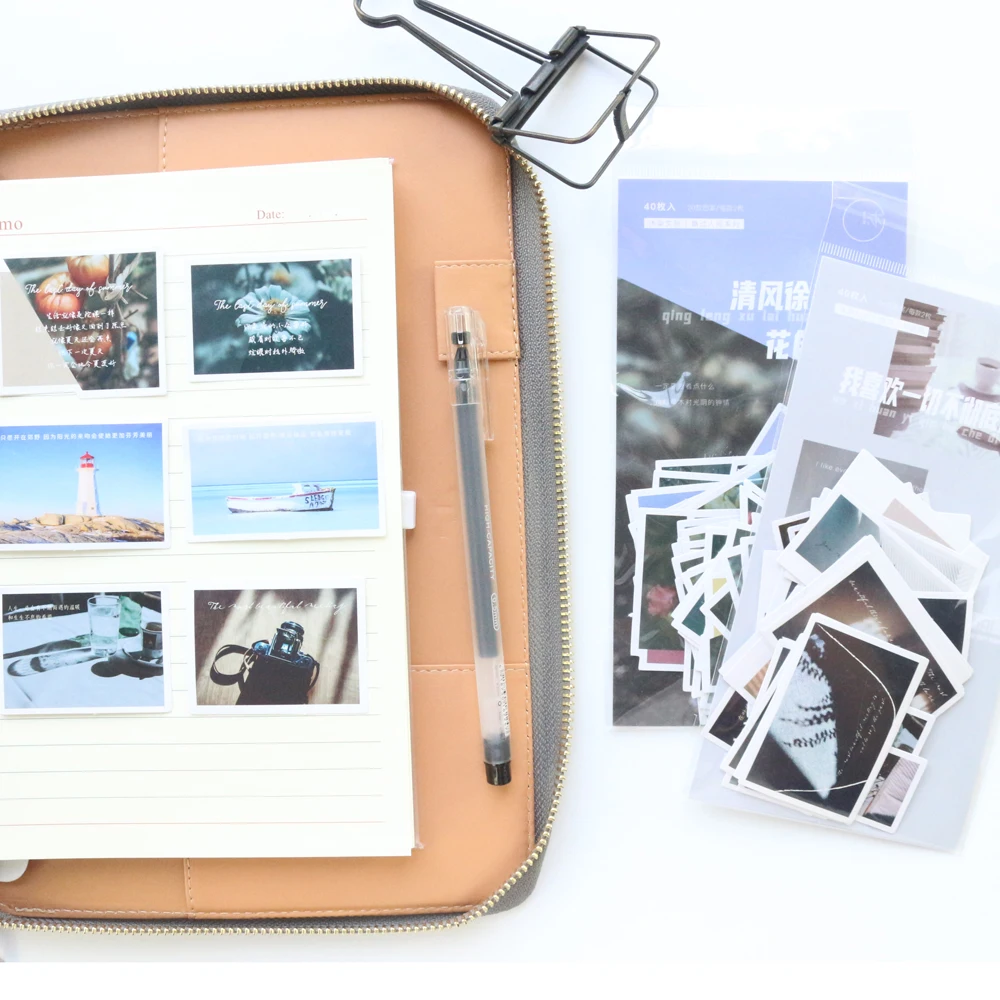 Domikee креативный декоративный пейзаж DIY дневник планировщик наклеек много