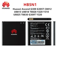 100 orginal hb5n1 battery 1350mah for huawei ascend g300 g305t c8812 u8815 u8818 t8828 y220 y310 u8825 t8830 g309t y320 phone