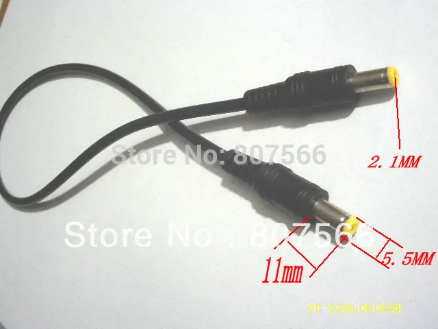 

1pcs DC Power Cable 5.5x2.1mm Male To Male M/M Connector Socket Plug Cord CCTV Camera