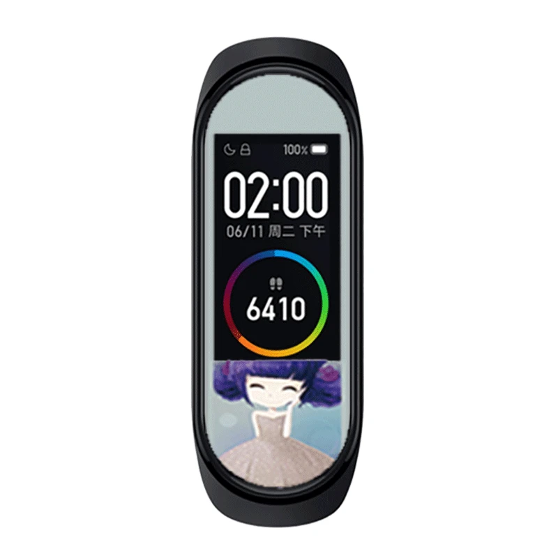 Для Xiaomi Mi Band 4 аксессуары для смарт-браслета полноэкранная проницаемая пленка защитная пленка для Xiaomi Mi Band 4 - Цвет: 28