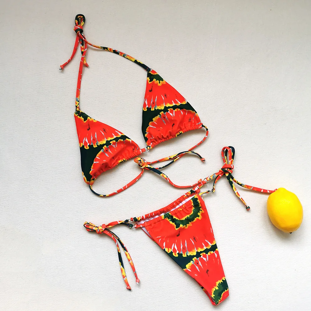 

Sexy Bikini Micro Bathing Suits Woman 2020 New Bikini Multi-Color Mosaic Women's Seperated Swimwear