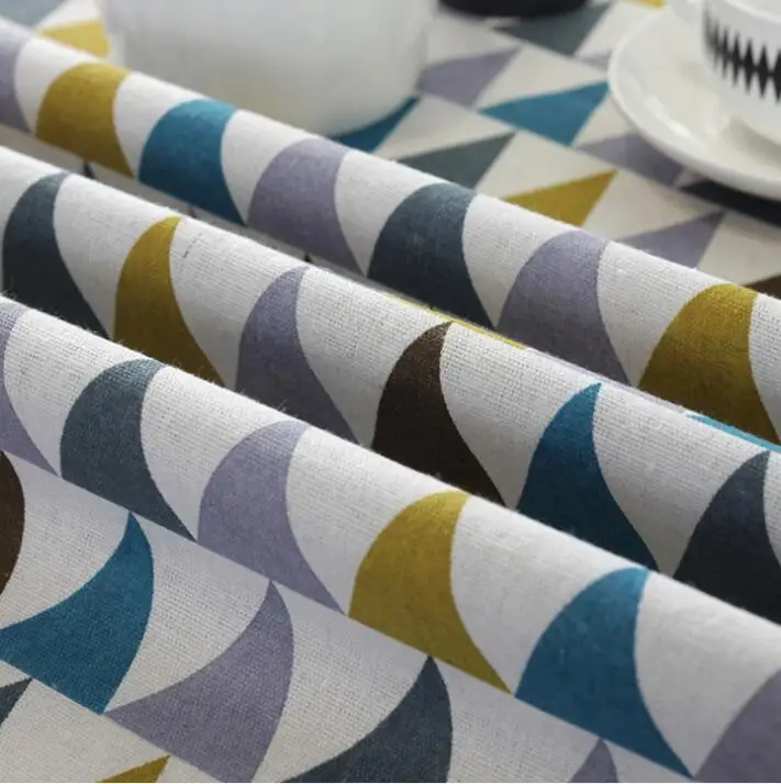 Nordic круглая скатерть из хлопка и льна моющийся банкетный стол в гостинице ткань