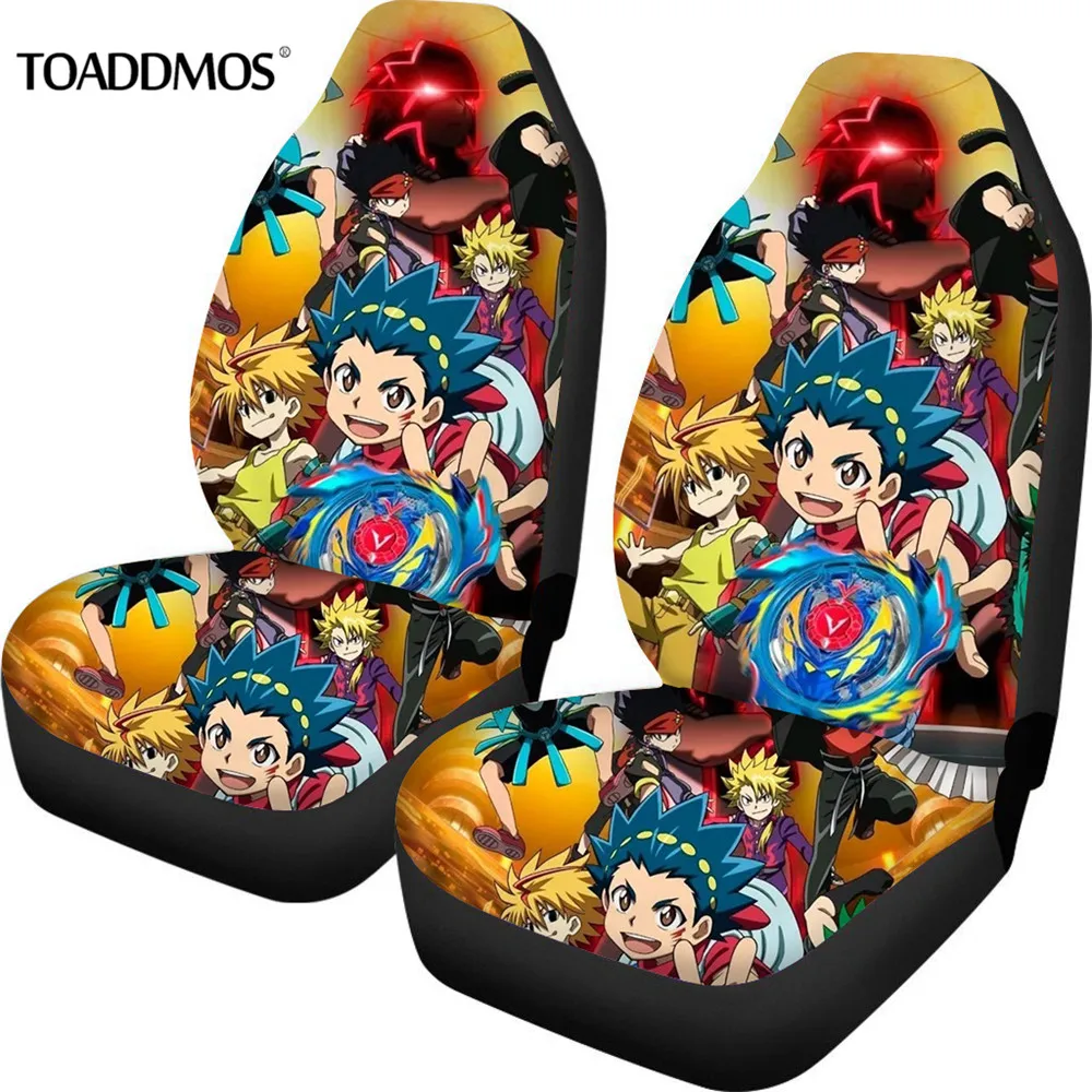 

TOADDMOS Anime Beyblade Burst Evolution Design Car Seat Covers for Most of Car Trunk Men Boys Car Interior Decor Seat Cover 2020