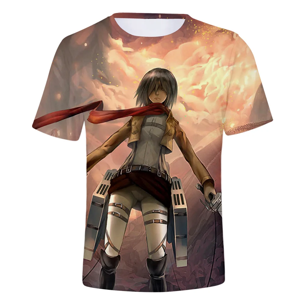 

2021 Summer Attack Giant Anime Clothes T-shirt Sleeve 3D Men's Top T-shirt Men's Shirt Ropa Hombre Verano Koszulki Chemise