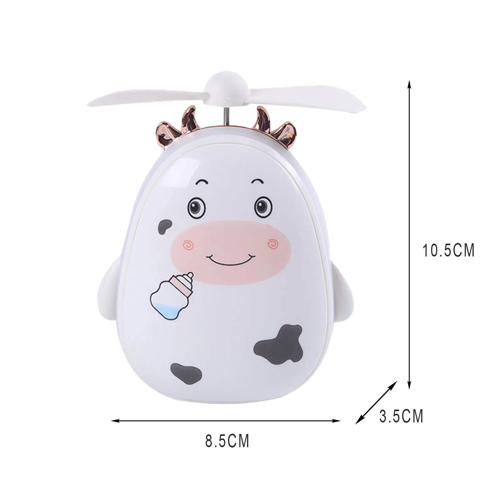 

2021 New Fashion LED Light Cartoon Beauty Mirror Mini USB Small Fan Creative Makeup Mirror Small Fan With Fill Light