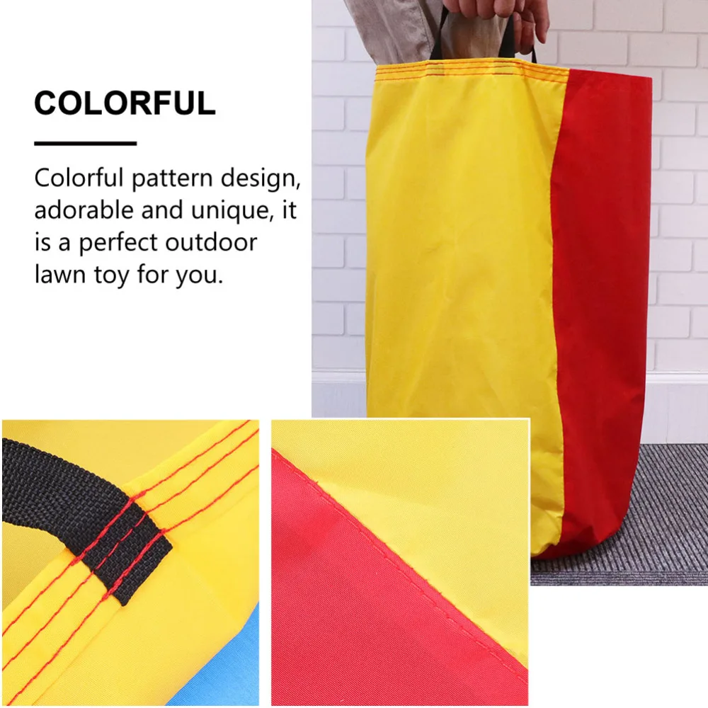 

4Pcs Race Bag Colorful Jumping Bag Outdoor Game Prop Child Entertainment Tool