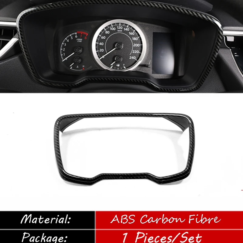 

For Toyota corolla 2019 2020 ABS Carbon Fibre/Matte/wood Car Dashboard Frame Decoration cover trim Car styling accessories 1pcs