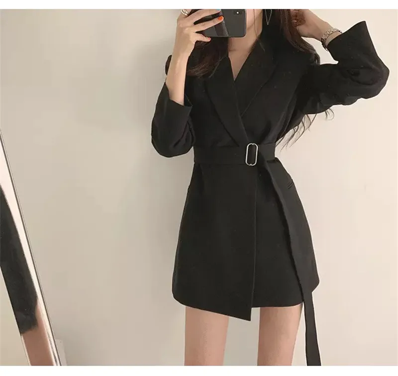 Весенняя женская мода 2020 новинка нет пуговиц офисный женский костюм