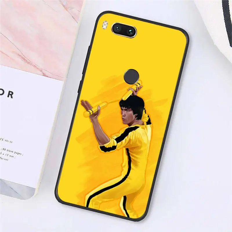 

Bruce Lee Chinese Kongfu Phone Case For Xiaomi Redmi note 7 8 9 t k30 max3 9 s 10 pro lite Luxury brand shell funda coque