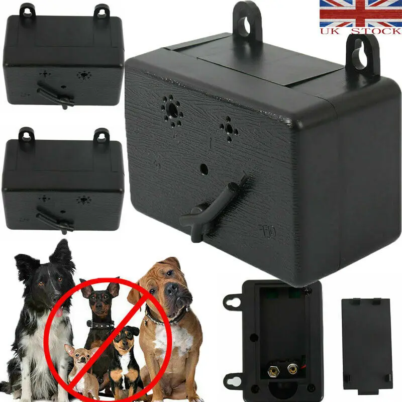 

Pet Dog Ultrasonic Anti-Barking Device 2020 New Fashion Black Sonic Silencer Tools Pet Dog Home Outdoor