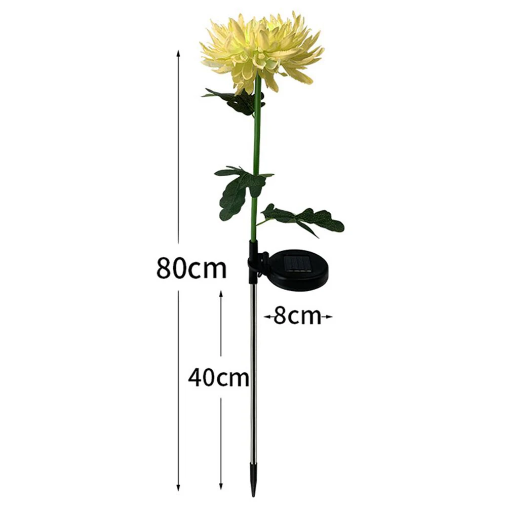 

Outdoor Lighting Lawn Lights Solar Powered Chrysanthemum Lamps LED Outdoor Simulation Flower Lamp Decoration For Garden Yard