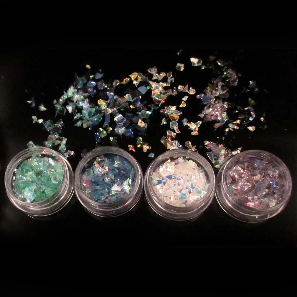 4 коробки маникюрный корпус целлофановые красочные конфеты Аврора бумаги