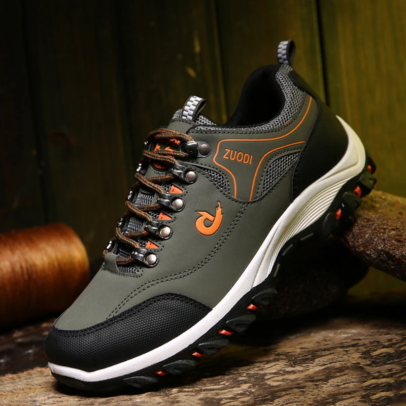 Men sneakers large size light hiking shoes casual outdoor sports comfortable breathable walking hiking male non-slip size 37-48