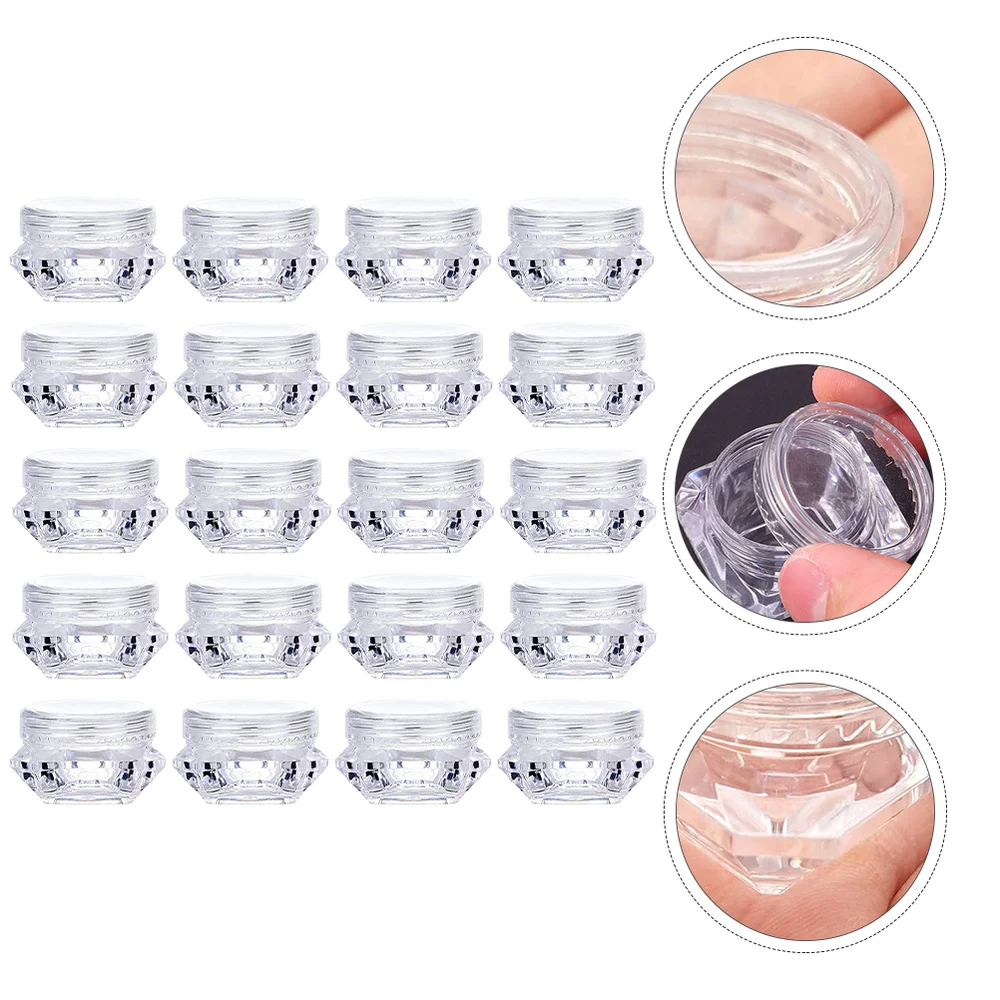 

32pcs Portable 5g Cosmetics Storage Jars Empty Makeup Samples Boxes (White)
