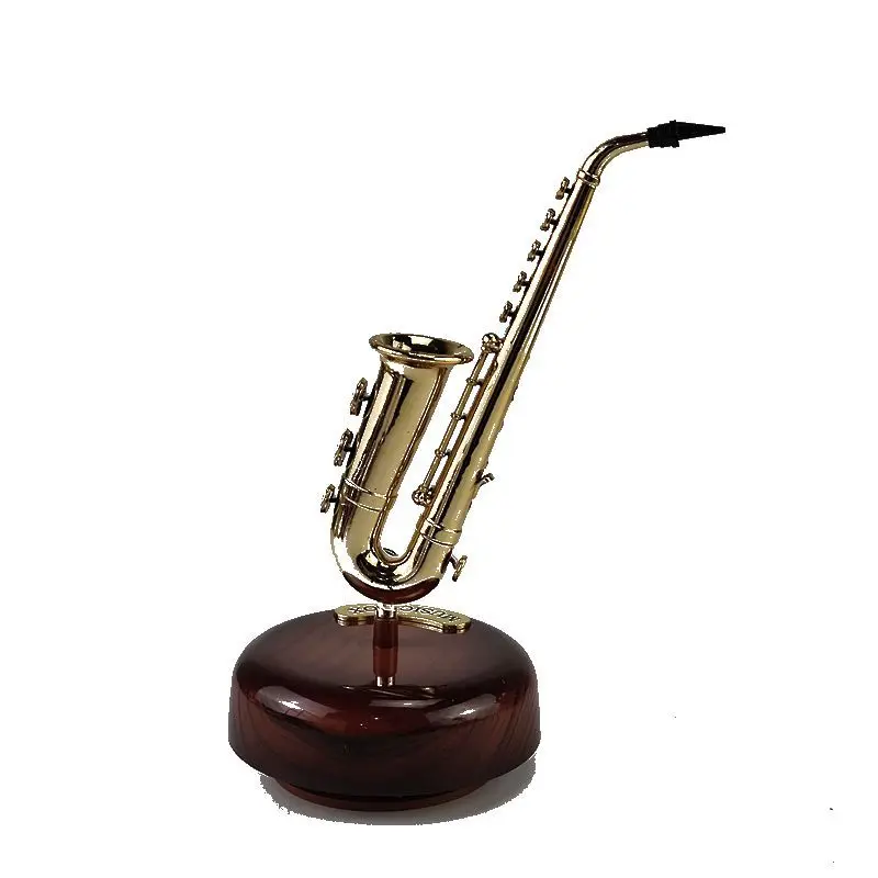 

Musical Instrument Shape Music Box Creative Home Decoration Ornaments Living Room Classic Art Decoration New Year Christmas Gift